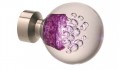 SERENE BUBBLES AMETHYST Poles Apart Finial