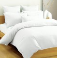 Waffle White Duvet Cover 100% Cotton - 200 Thread Count, Boutique Collection by Linenhouse