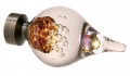 TRANQUIL BUBBLES AMBER Poles Apart Finial